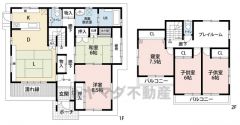5LDKとプレイルーム＾＾全居室ゆったり6帖以上、収納スペース付き＾＾ プレイルームや濡れ縁、和室には縁側などこだわりのつまった間取り＾＾
