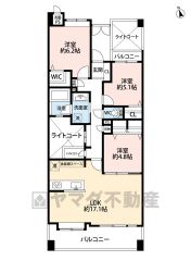 R8年2月リフォーム完了＾＾オールフローリング3LDK。南西向き。吹抜け＆バルコニー3ヶ所あり＾＾光差し込む明るい室内＾＾リビングダイニングを分けやすいヨコ型LDK＾＾