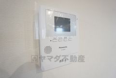 同仕様写真。防犯はもちろんセールスマン対策にもなるモニター付きインターホン。