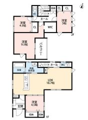LDK18帖以上＾＾WIC、パントリー完備＾＾収納充実な間取り＾＾